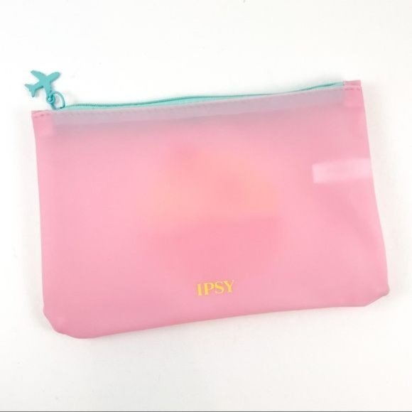 Ipsy Makeup Bag Escape Tropical Beach Theme Semi Transparent - Picture 2 of 3